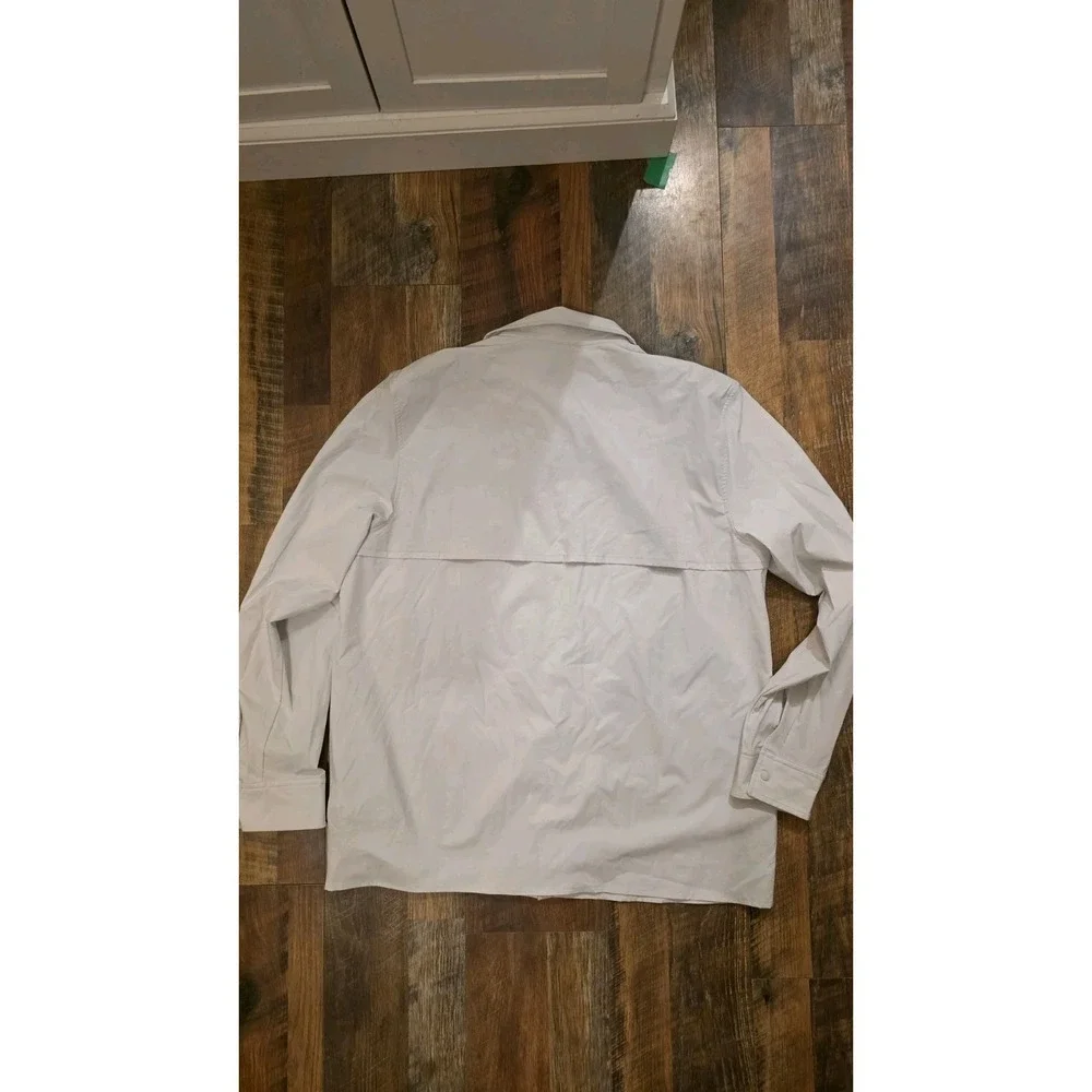 North Face Men's Sniktau Long Sleeve Sun Shirt UV Light Grey Sz XL Vented